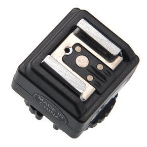 BuySKU66347 C-N2 Flash Hot Shoe Adapter with PC Sync Socket for Canon Nikon D-SLR (Black)