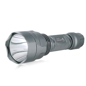 BuySKU63327 C8 CREE Q5 1-Mode 210LM LED Flashlight with Smooth Reflector & Green Switch (Gray)