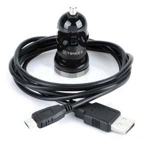 BuySKU59787 Car Cigarette Lighter Socket Powered USB Charging/Data Cable for BlackBerry