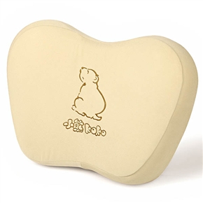 BuySKU59554 Car Memory Foam Waist Cushion 3D Back Cushion Pillow with Bear Pattern (Khaki)