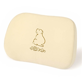 BuySKU59552 Car Memory Foam Waist Cushion Trapeziform Back Cushion Pillow with Bear Pattern (Khaki)