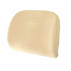 BuySKU59515 Car Memory Foam Waist Support Cushion Low Back Cushion Soft Pillow (Khaki)