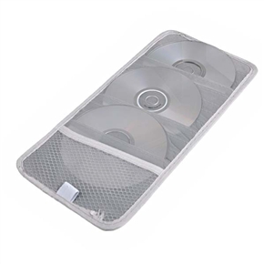 BuySKU59456 Car Sun Visor CD DVD Holder with Simple Style (Gray)