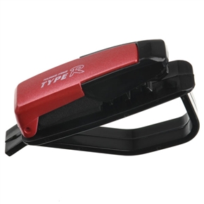 BuySKU59463 Car Sun Visor Clip Glasses Holder Vehicle Sunglasses Holder SD-1301 (Red)