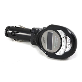 BuySKU66175 Car Wireless Transmitter Modulator with 15 FM Channels for MP3 WMA Black