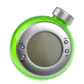 BuySKU62247 Charming Water Clock Hydro-energy Table Clock (Green)