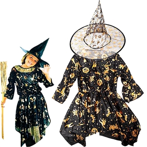 BuySKU61705 Children's Magic Witch Suit for Costume Balls /Performances /Parties /Halloween - Size S