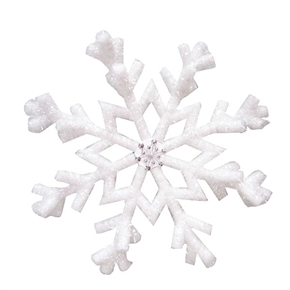 BuySKU61919 Christmas Decoration Small Size 3D Artificial Hexagonal Snowflake - 10cm