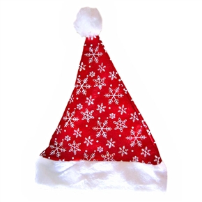 BuySKU61922 Christmas Hat Santa Hat with Snowflakes Pattern