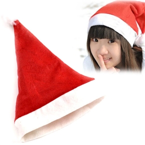 BuySKU61565 Classical Plush Fabric Christmas Hat (Red)