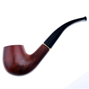 BuySKU65911 Classical Type Cigar Pipe Cigarette Tobacco Smoking Tool with Leather Case