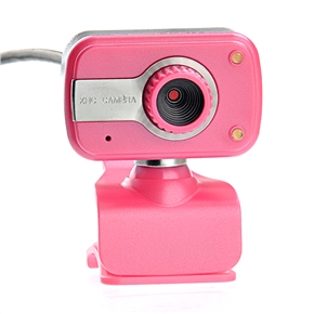 BuySKU67166 Clip-on Design 10.0 Mega Pixels USB 2.0 Webcam Web Camera with 2 LED Lights & Microphone for PC Laptop Notebook (Pink)