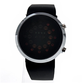 BuySKU58260 Colorful LED Watch Fashionable Sports Wrist Watch (Black)