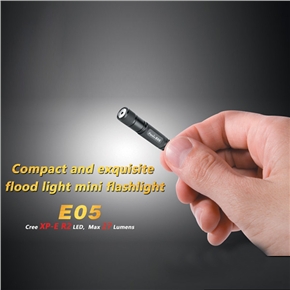 BuySKU63474 Compact and Exquisite Fenix E05 R2 Mini Flashlight (Black)