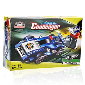BuySKU60252 Cool DIY Racing Car /Gallop Car Model Building Blocks Children Intelligence Toy - Challenger