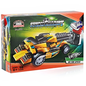 BuySKU60251 Cool DIY Racing Car /Gallop Car Model Building Blocks Children Intelligence Toy - Storm Chariot