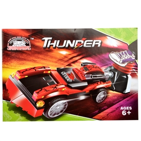 BuySKU60253 Cool DIY Racing Car /Gallop Car Model Building Blocks Children Intelligence Toy - Thunder