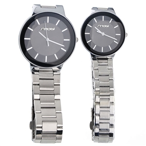 BuySKU58534 Cool Design Quartz Couple Wrist Watch