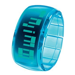BuySKU58338 Cool Digital Watch Bracelet Watch with Blue LED Displaying (Blue)