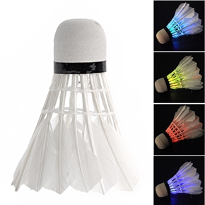 BuySKU67633 Cool LED Color-changing Badminton LED Flashing Badminton - 4 pcs/set (White)