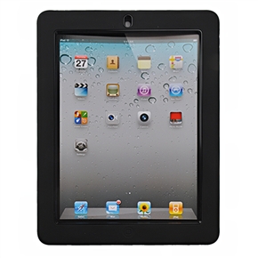 Cool Robot Style Hard Protective Back Case Cover with Stand for The new iPad (Black)