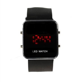 BuySKU58405 Cool Style Digital Wrist Watch with Red LED Display (Black)