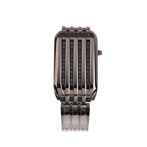 BuySKU58564 Cooling LED Meteor Shower Comfortable Watch (Brown)