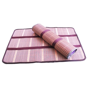 BuySKU66989 Cooling Summer Foldable Bamboo-weaving Pet Dog Cat Sleeping Pad Mat Cushion - Small Size (Random Color)