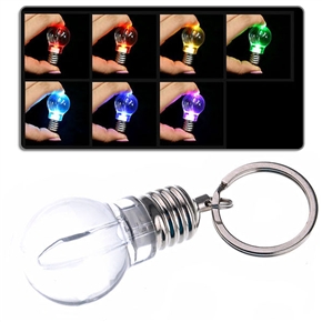 BuySKU61266 Creative FX-8803 Color Changing LED Bulb Key Chain Key Ring