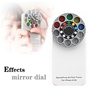 BuySKU63252 Creative Special Lens & Filter Turret for iPhone 4 iPhone 4S (White)
