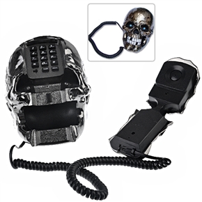 BuySKU62071 Creative Telephone in Skull Shape (Black)