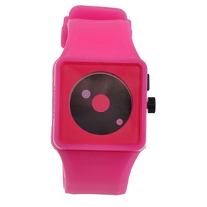 BuySKU58316 Creative Wrist Watch with Dot Design Clock Hands (Pink)