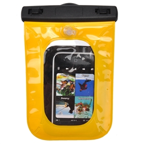 BuySKU64874 Crystal Waterproof Bag /Pouch with Blow Hole for Cellphone (Yellow)