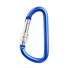BuySKU59123 D-lock Carabiner Buckle for Outdoor Camping Climbing Hiking (Blue)