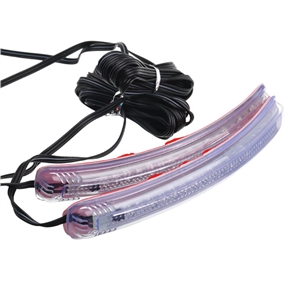 BuySKU61304 DC 12V Decorative Car Rearview Mirror LED Light with Soft Lights (2 pcs/set)