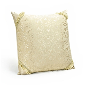 BuySKU59529 Decent Car Hold Pillow Back Cushion Throw Pillow with Embroidery Pattern (Khaki)