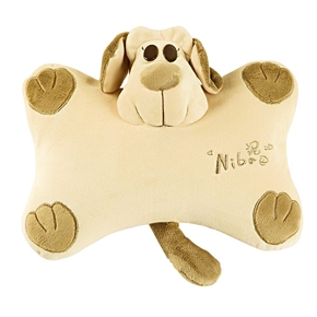 BuySKU59545 Doggie Style Car Neck Brace Pillow Travel Pillow (Khaki)