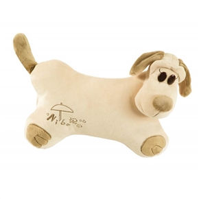 BuySKU59547 Doggie Style Car Neck Pillow Soft Pillow Travel Pillow (Khaki)
