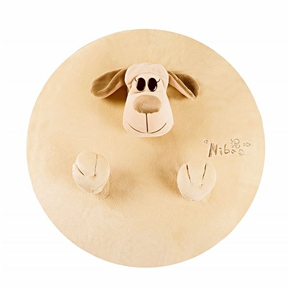 BuySKU59536 Doggie Style Car Thin Quilt Circular Shape Pillow (Khaki)