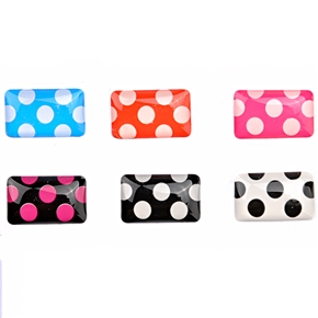 BuySKU66765 Dot Pattern Button Sticker for Samsung Touchscreen Cellphone (6 pieces)