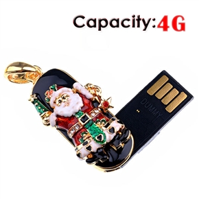 BuySKU60861 Durable 4GB USB Flash Memory Drive Santa Claus U Disk Christmas