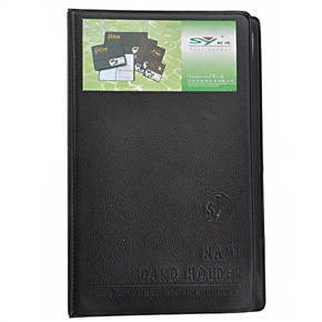 BuySKU67090 Durable PU Cover 300 Cards Business Name Card Credit Card Holder Namecard Book (Black)