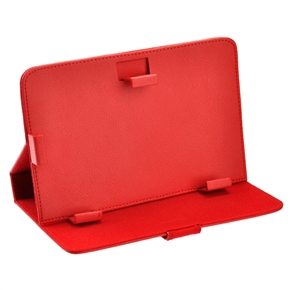 Durable PU Protective Case Cover Skin with Magnetic Closure for 7-inch Tablet PC (Red) 