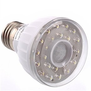 BuySKU67557 E27 3W AC220-240V 23-LEDs Far Infrared Sensor & Voice-sensing Lamp Light (White)