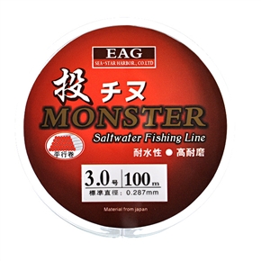 BuySKU58616 EAG Saltwater Fishing Line 100m 0.287mm Standard Diameter NO.3.0(Transparent)