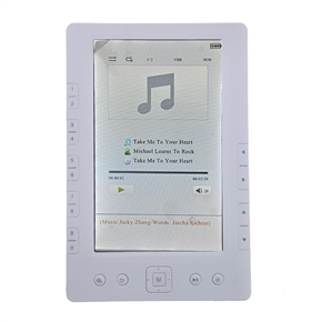 BuySKU61055 EB-1780 7" TFT Screen E-book Multi Media Player with 4GB Memory and FM Radio (White)