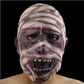 BuySKU61834 Eco-friendly Latex Mummy Mask Super Spooky Mask for All Saints' Day