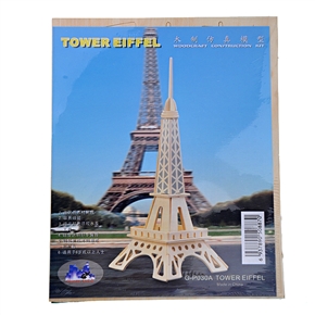 BuySKU60897 Eiffel Tower Stunning Paris Wooden Simulation Model Wood Puzzle