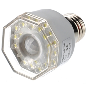 BuySKU67655 Energy-saving E27 3W AC220V Super White 24-LED Far-infrared Sensor Automatic Lamp Light