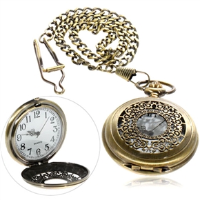 BuySKU57918 Exquisite Pattern Roman Pocket Watch with Chain